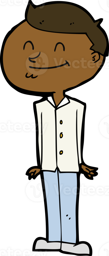 cartoon smiling man png