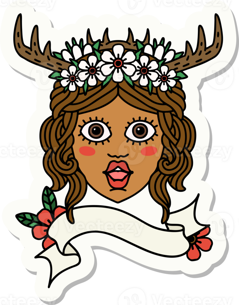 sticker of a human druid png