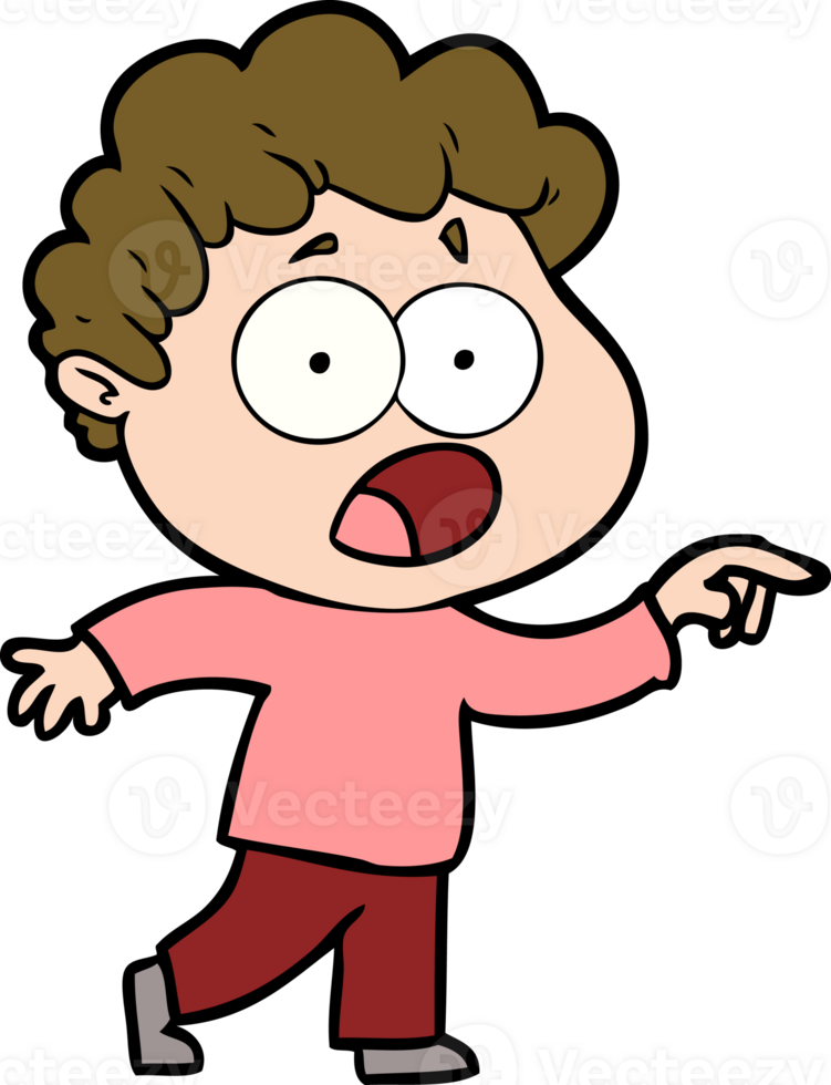 cartoon man gasping in surprise png