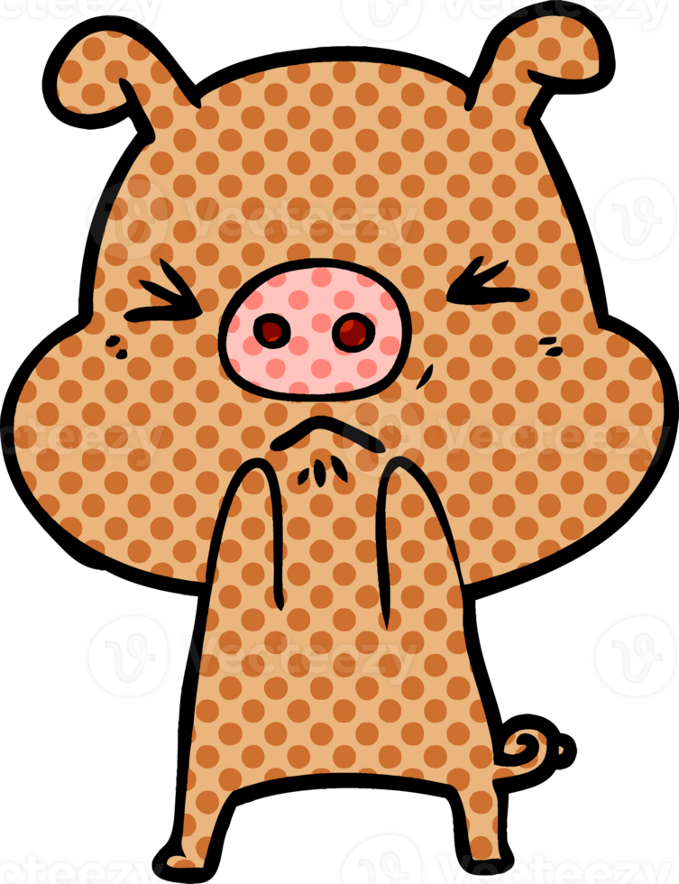 cartoon angry pig png