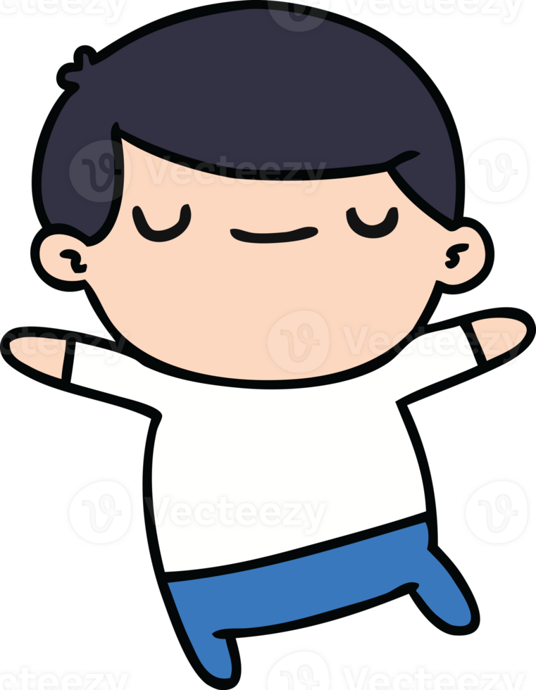 drawn cartoon of kawaii cute older man png