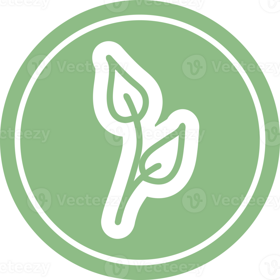 natural leaf circular icon symbol png