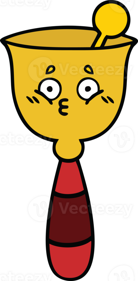 cute cartoon of a school bell png
