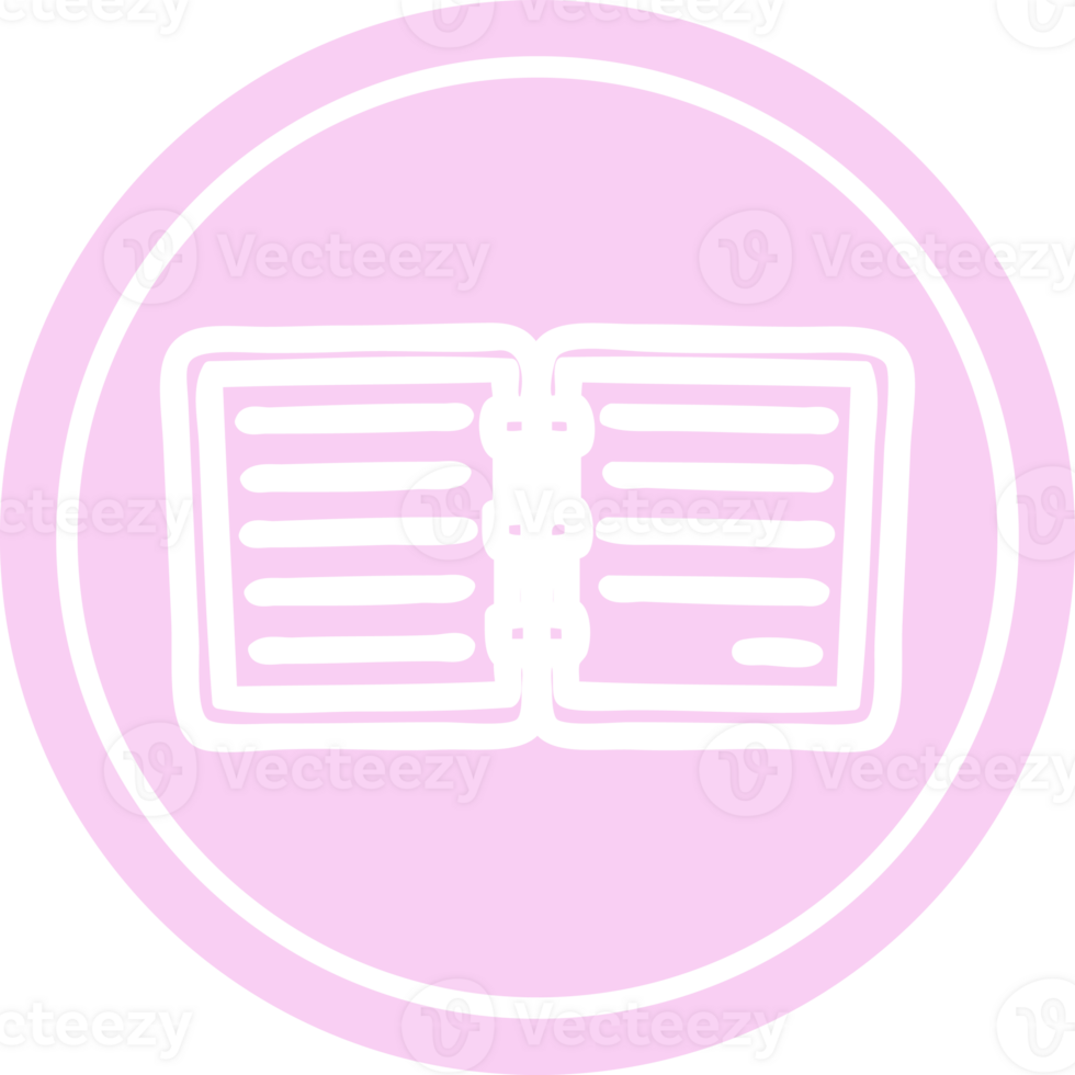 note book circular icon symbol png