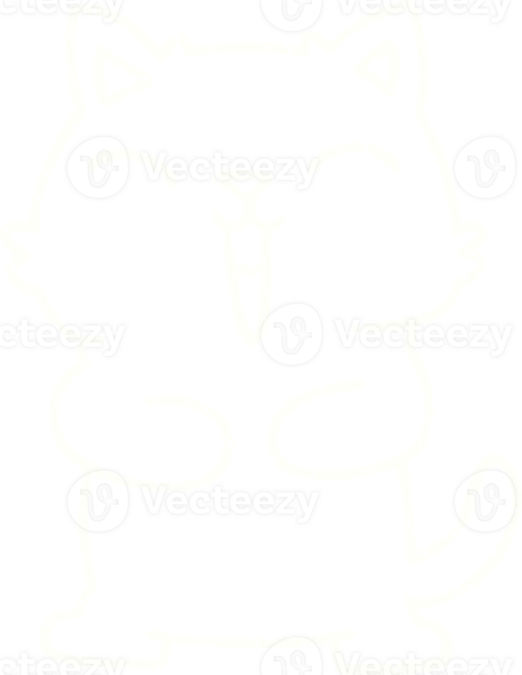 Happy Cat Chalk Drawing png