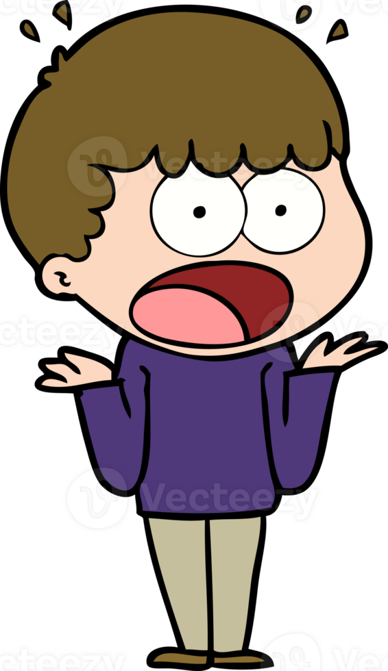 cartoon shocked man png