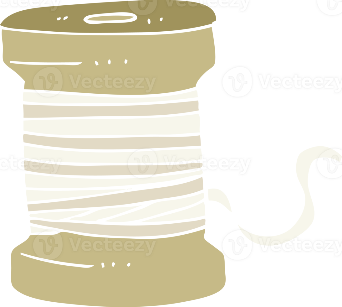 flat color illustration of thread png