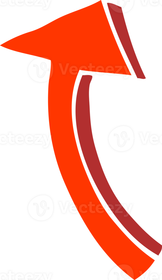 cartoon doodle pointing arrow png