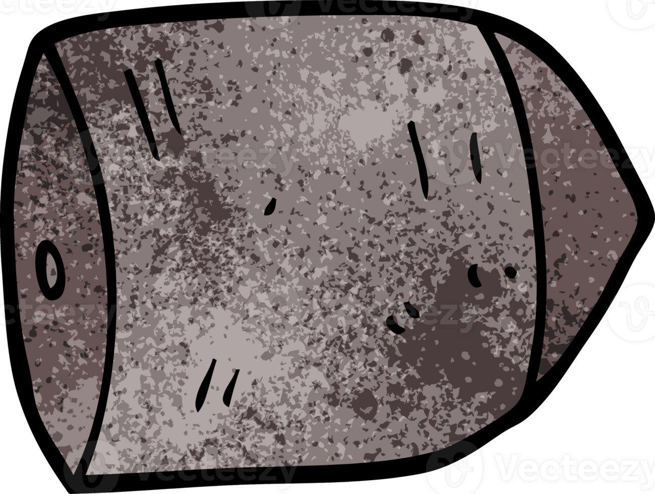 cartoon doodle big bullet png