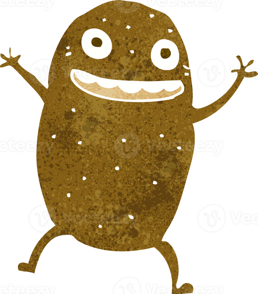 cartoon happy potato png