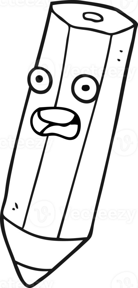 happy  hand drawn black and white cartoon pencil png