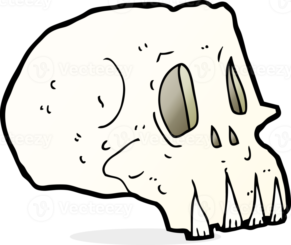 cartoon spooky skull png