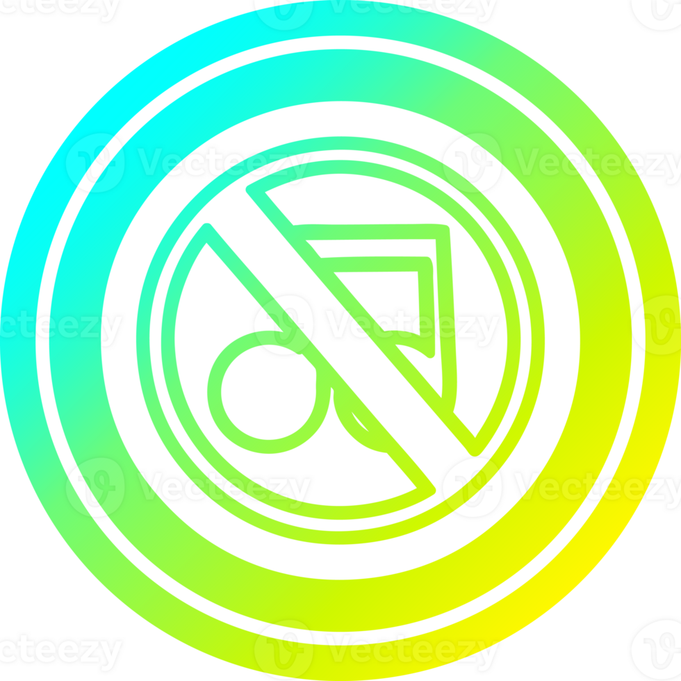 no music circular icon with cool gradient finish png