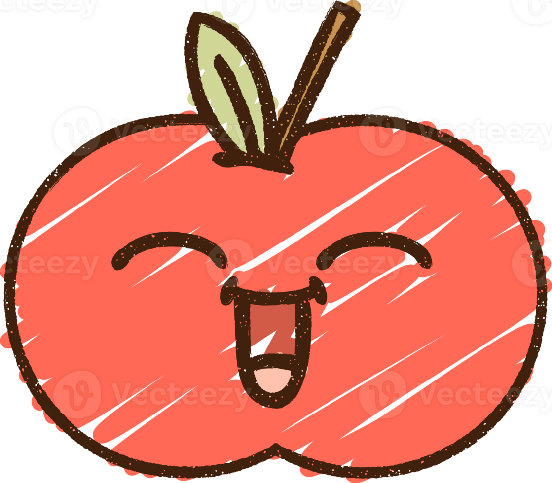 Apple Chalk Drawing png