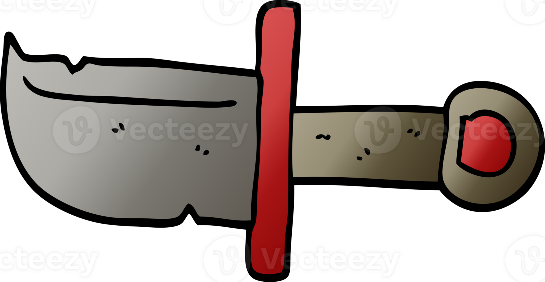 cartoon doodle dagger png