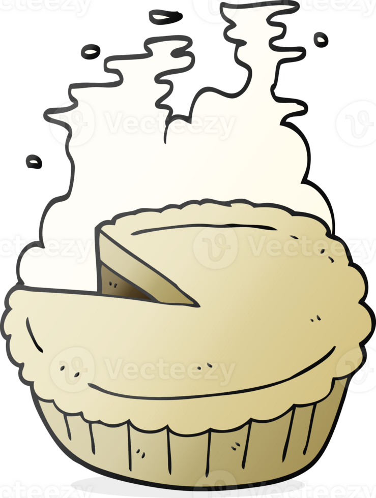 hand drawn cartoon pie png