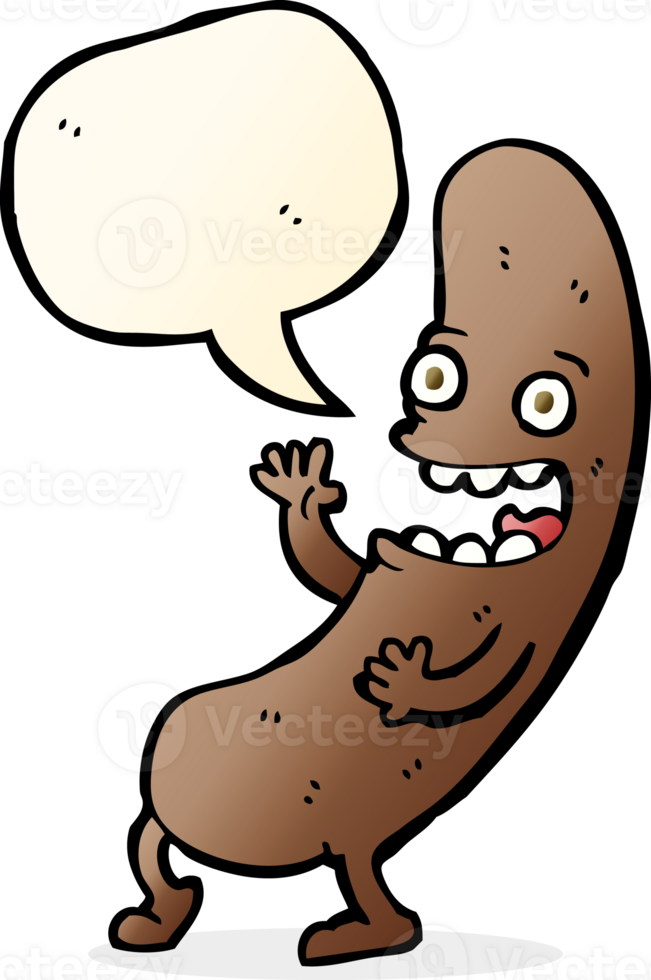 cartoon sausage with speech bubble png