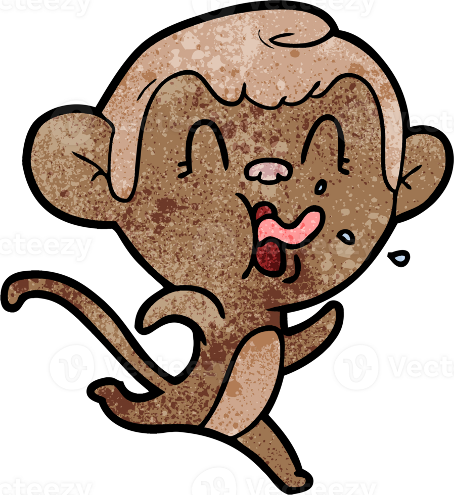 crazy cartoon monkey png