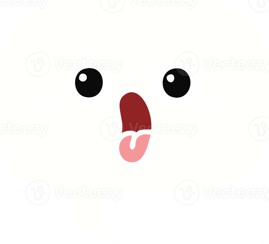 flat color retro cartoon of a speech bubble png