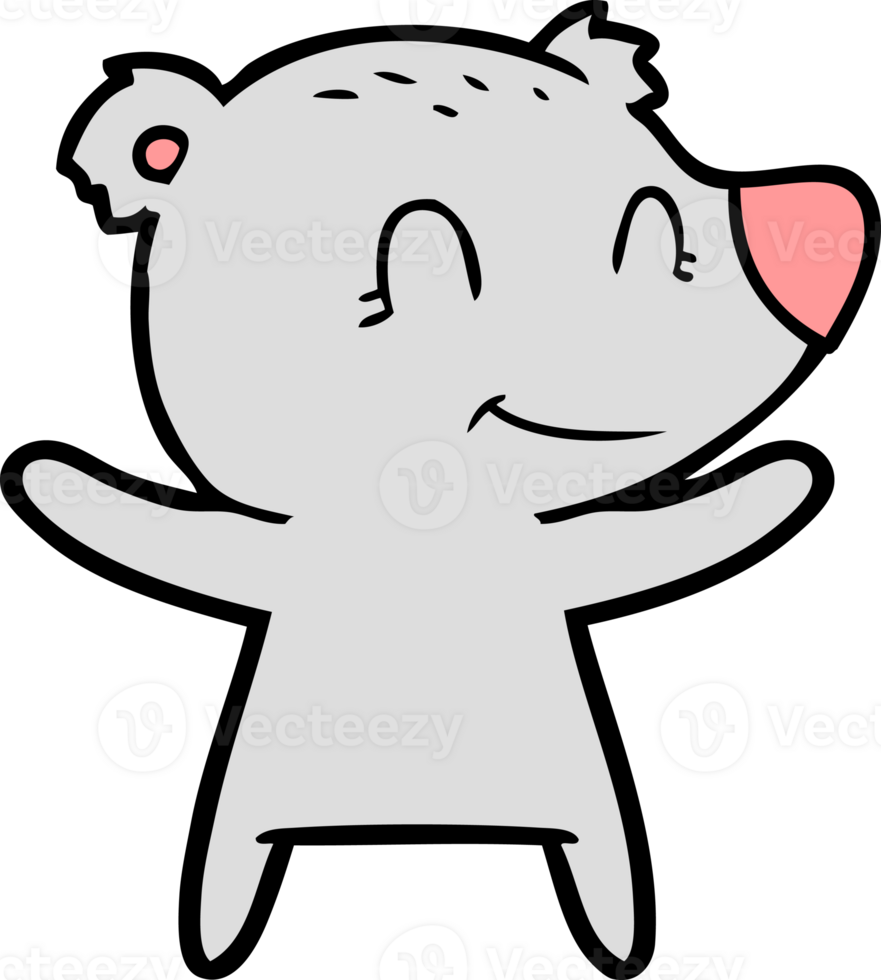 smiling bear cartoon png