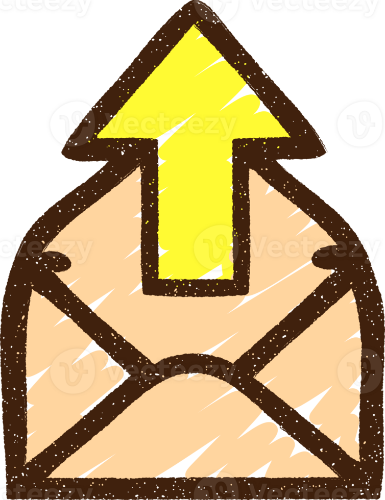 Sent Mail Chalk Drawing png