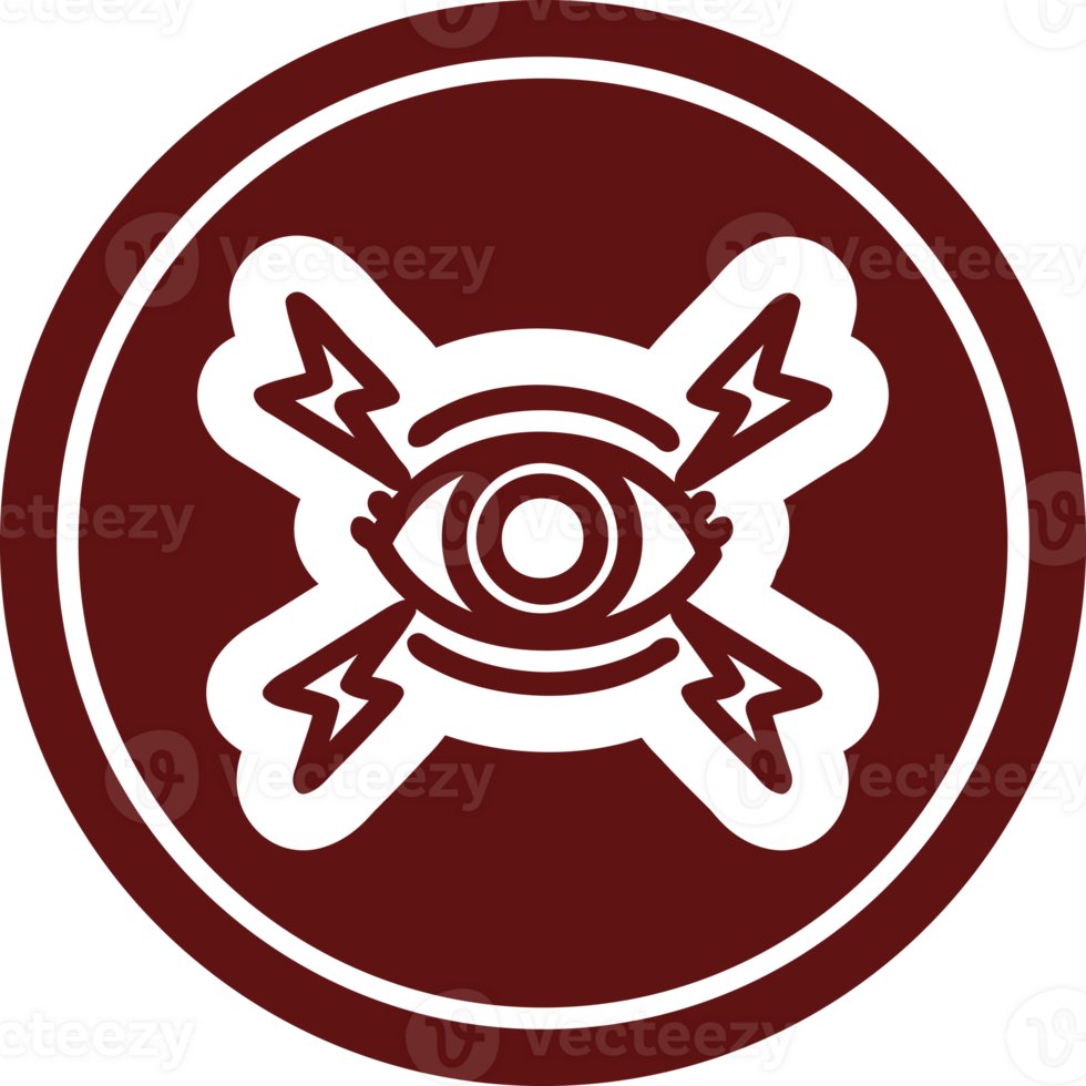 mystic eye circular icon symbol png