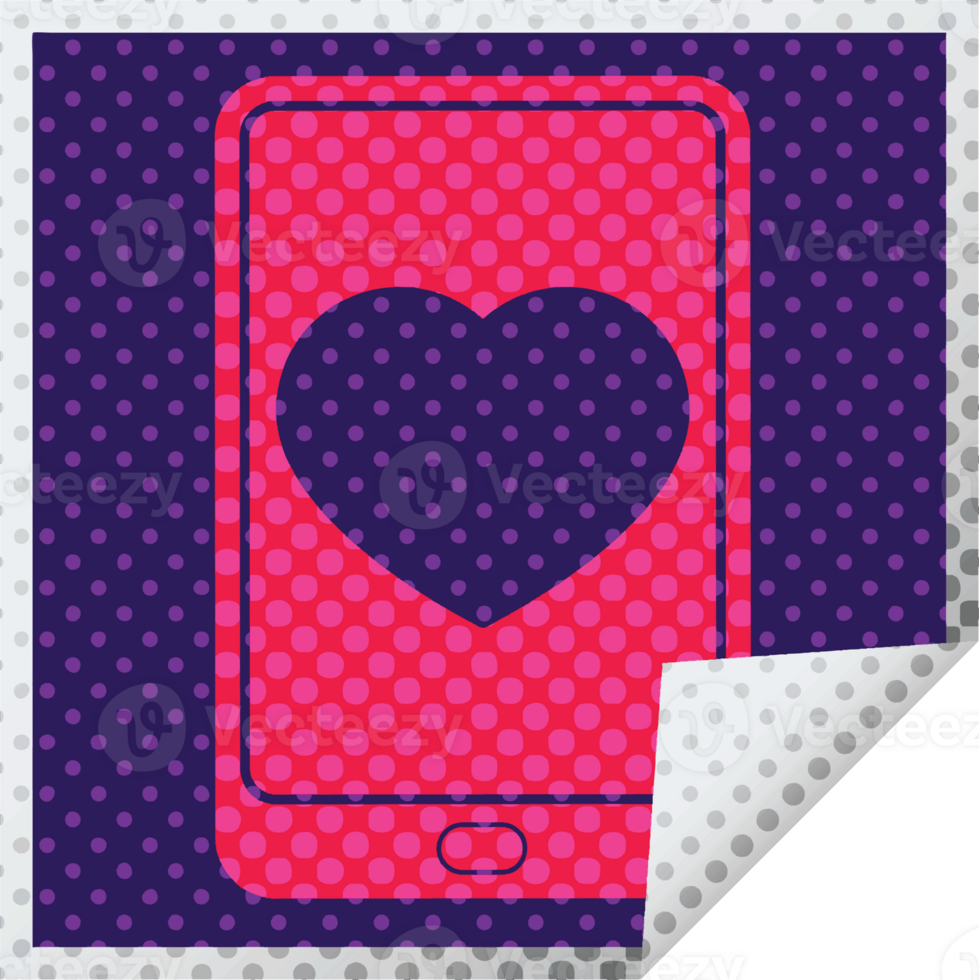 electronic tablet showing business performance square peeling sticker png