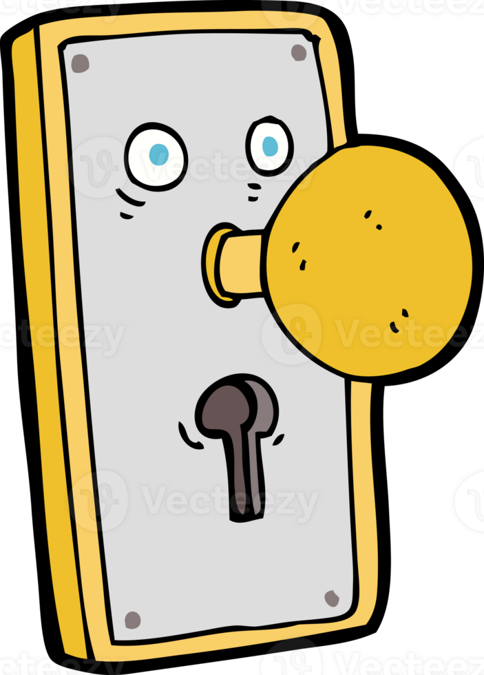 cartoon door knob png