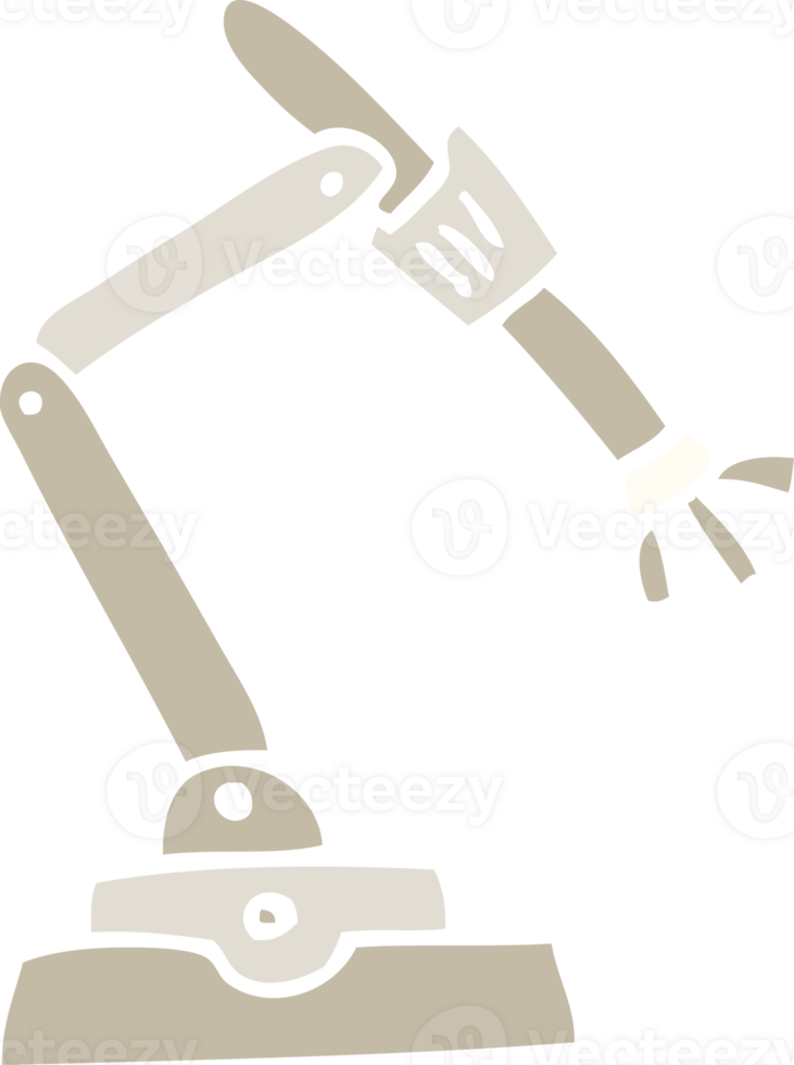 flat color illustration cartoon robot hand png