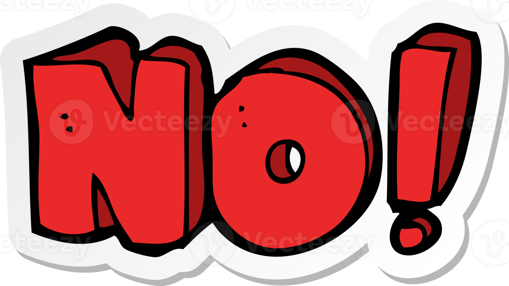 sticker of a cartoon no symbol png