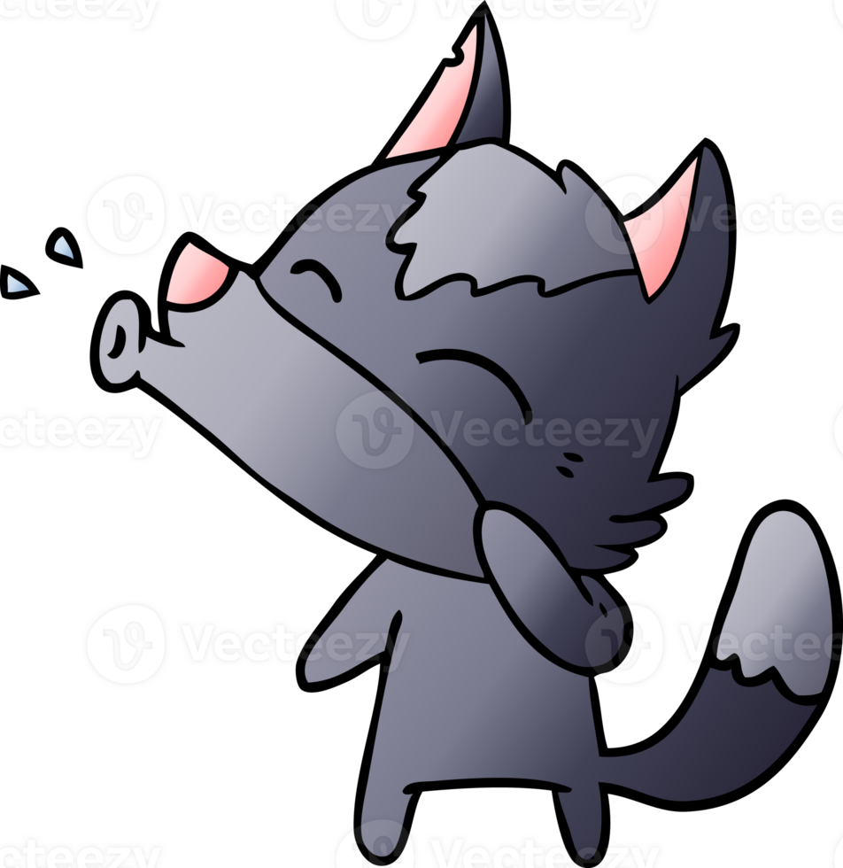 howling wolf cartoon png
