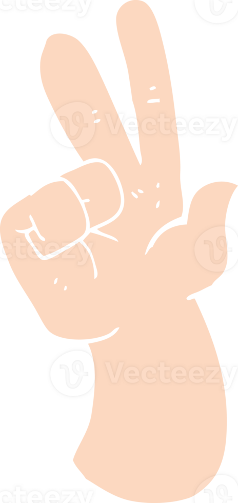 flat color illustration of hand counting png