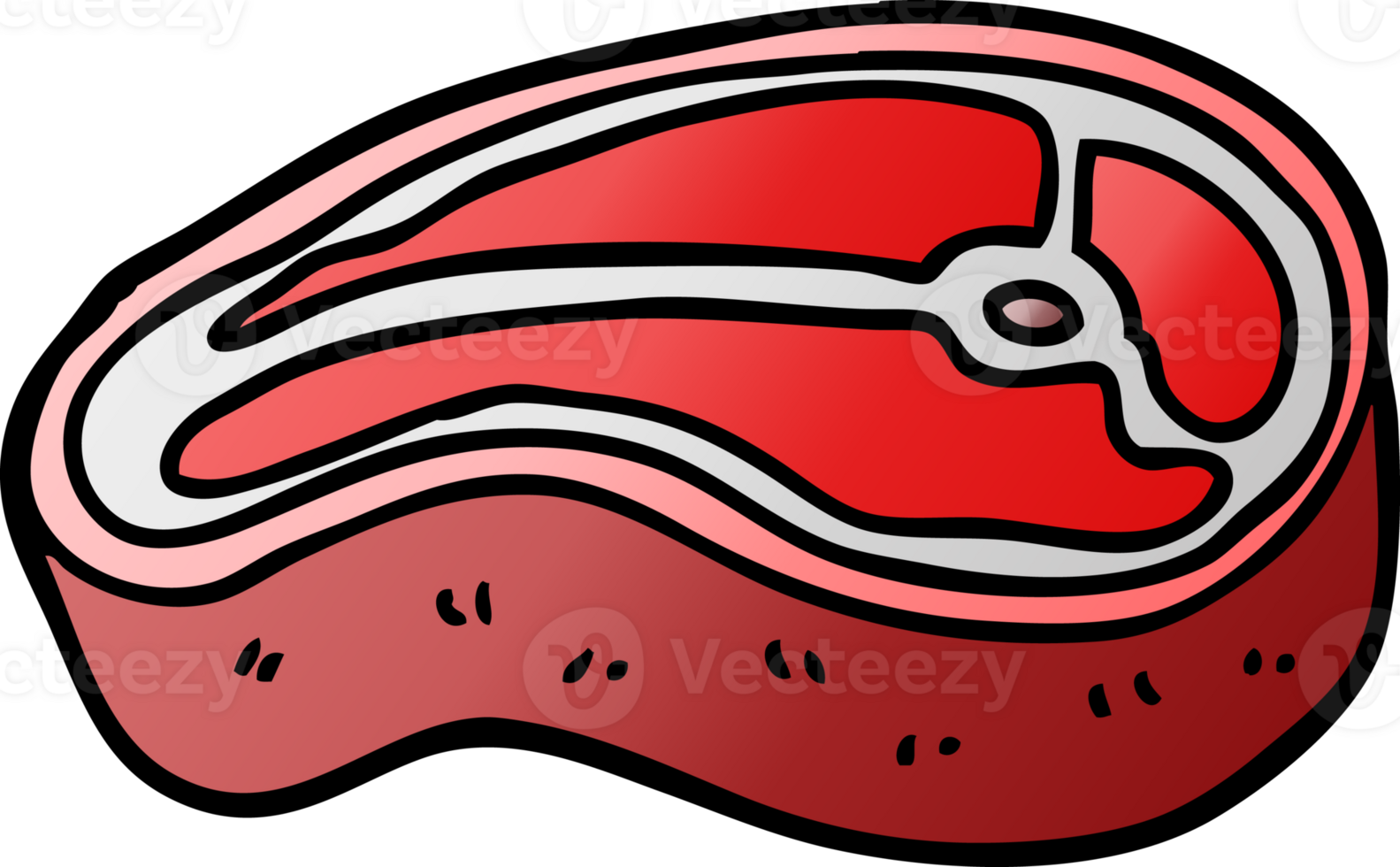 cartoon doodle tasty steak png