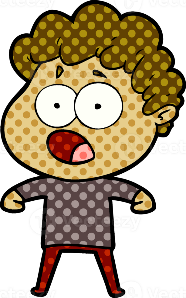 cartoon man gasping in surprise png