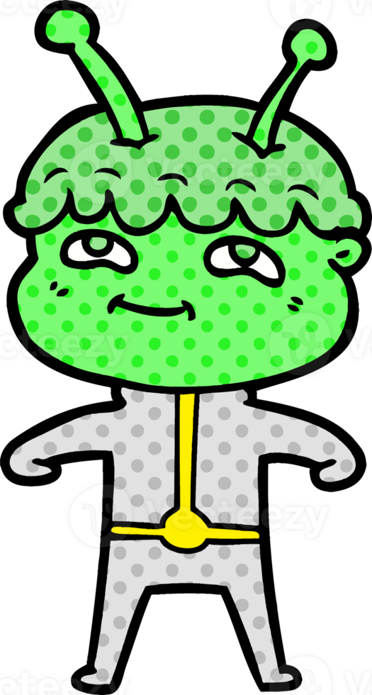 friendly cartoon spaceman png