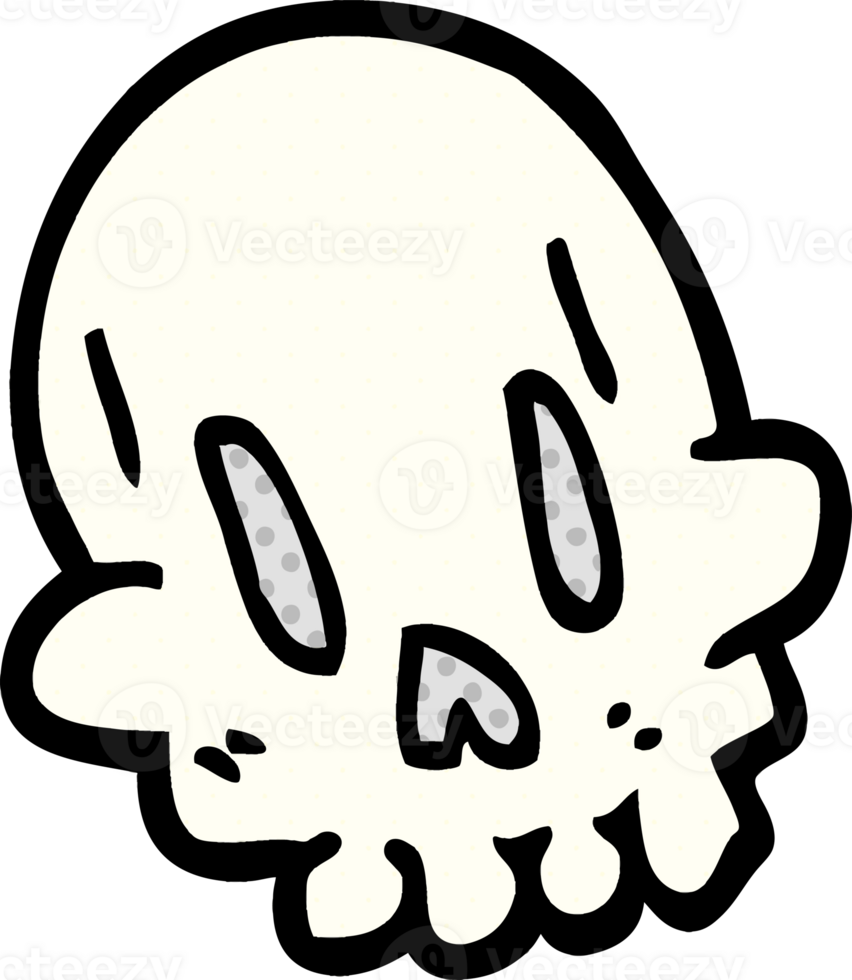 cartoon doodle funny skull png
