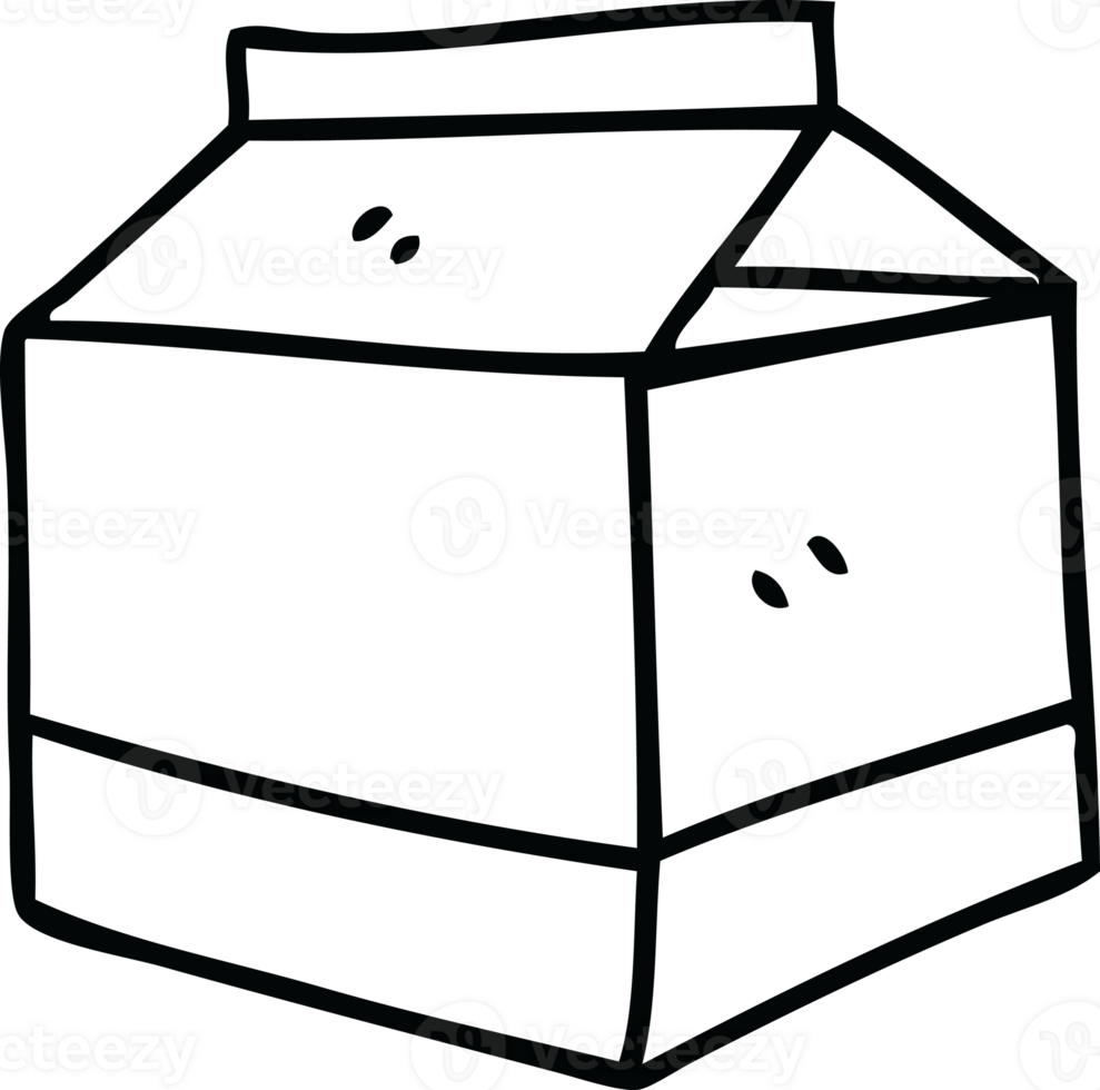 line drawing quirky cartoon line drawing quirky cartoon of milk png