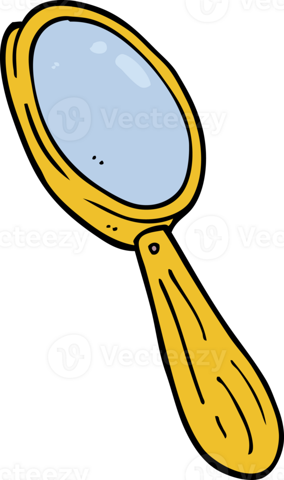 cartoon doodle magnifying glass png