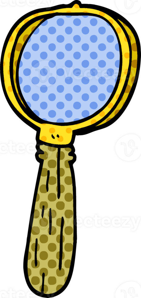 cartoon doodle magnifying glass png