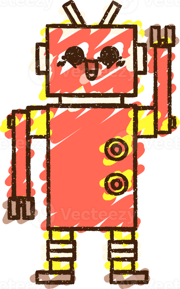Robot Chalk Drawing png