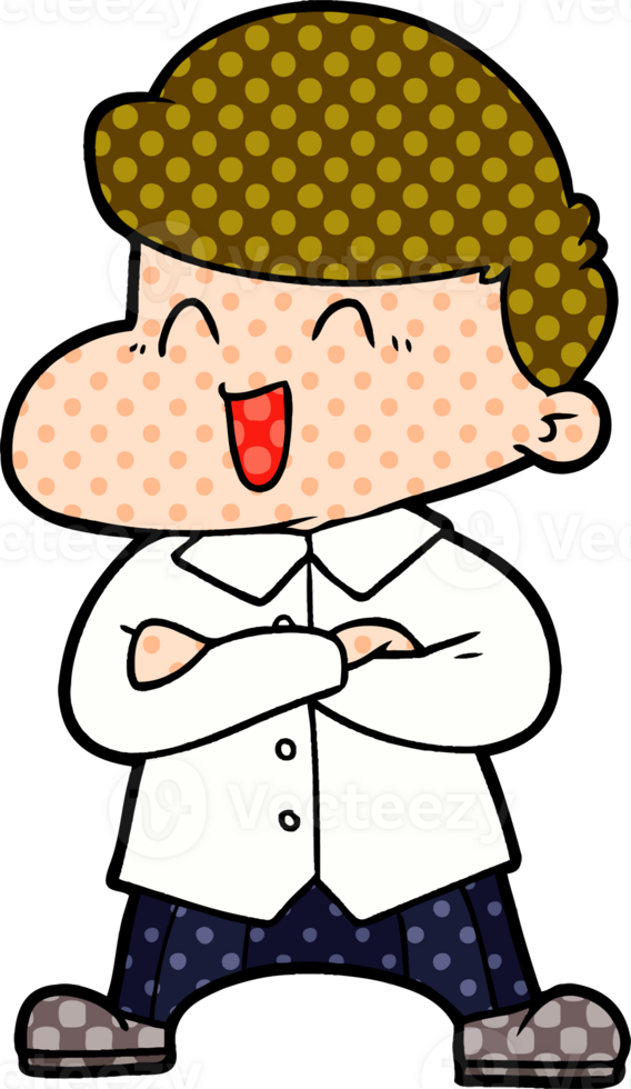 cartoon laughing businessman png