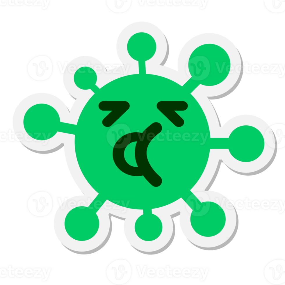 tired talking virus sticker png