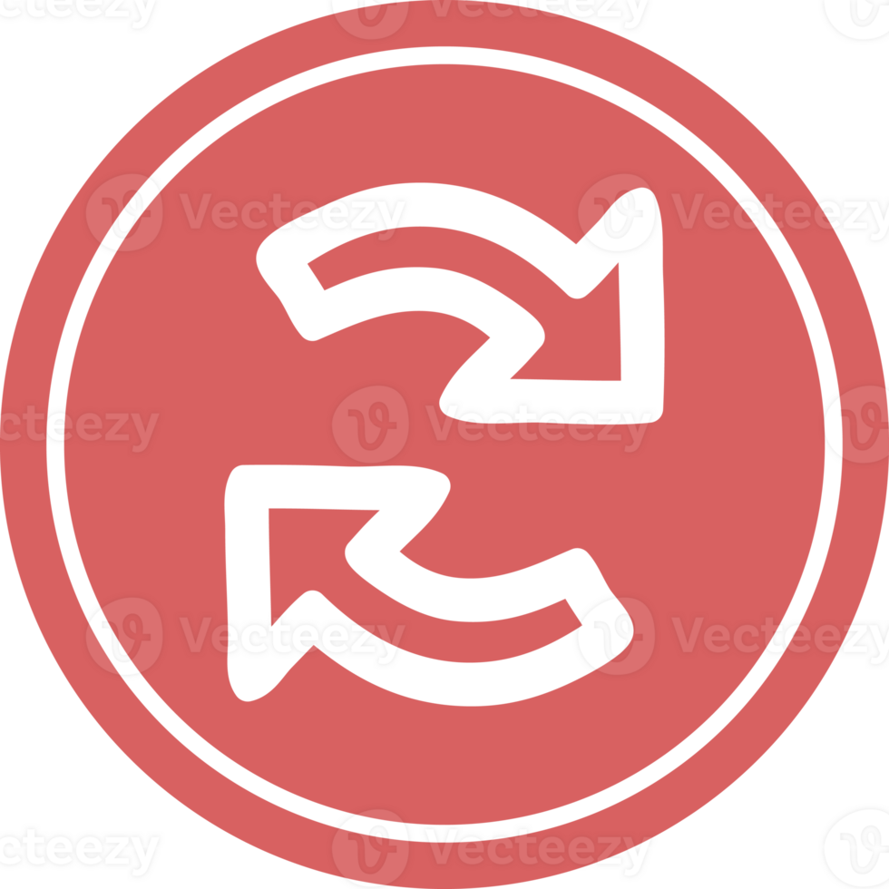 recycling arrow circular icon symbol png