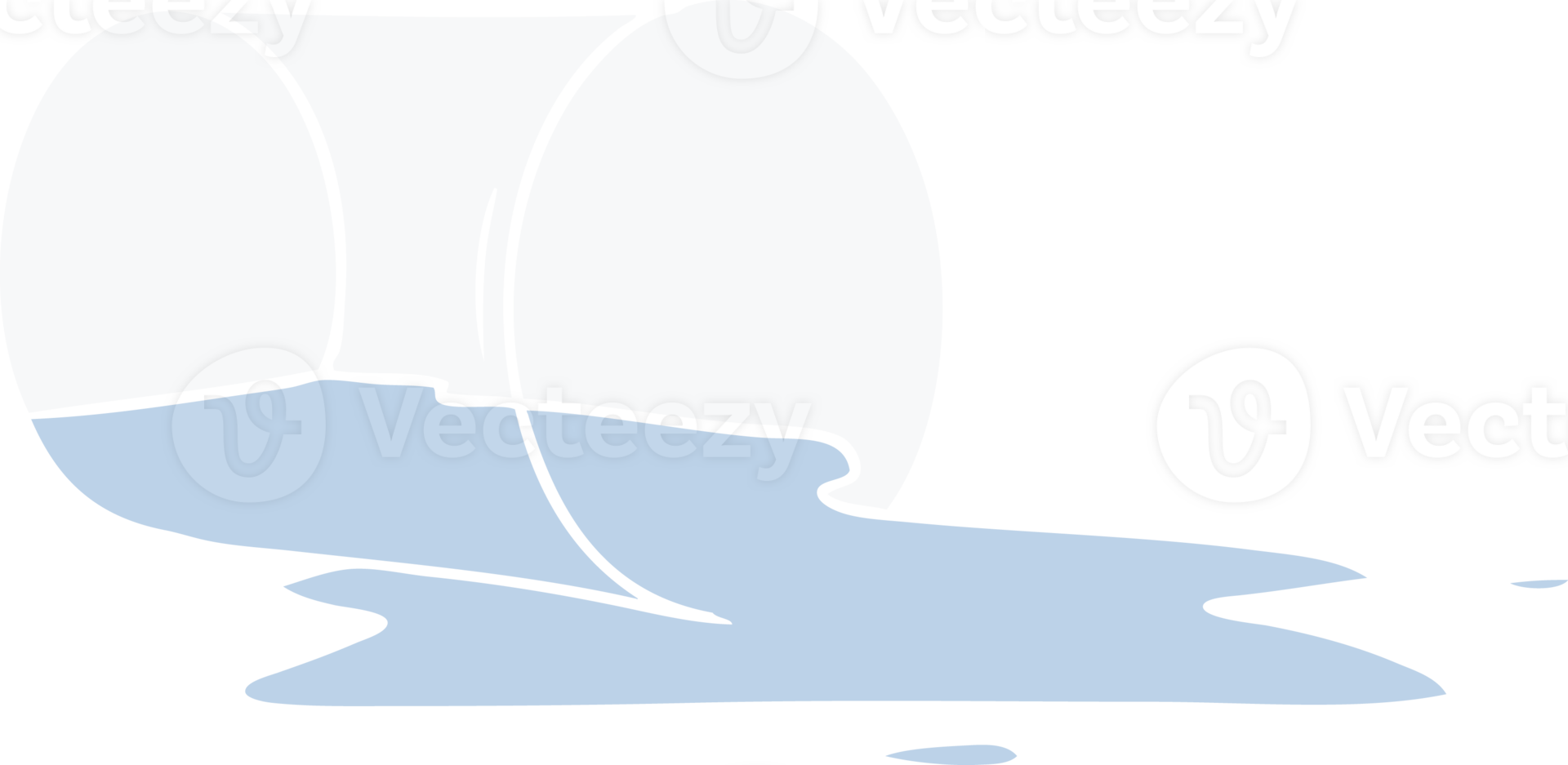 hand drawn cartoon doodle of a spilt glass png