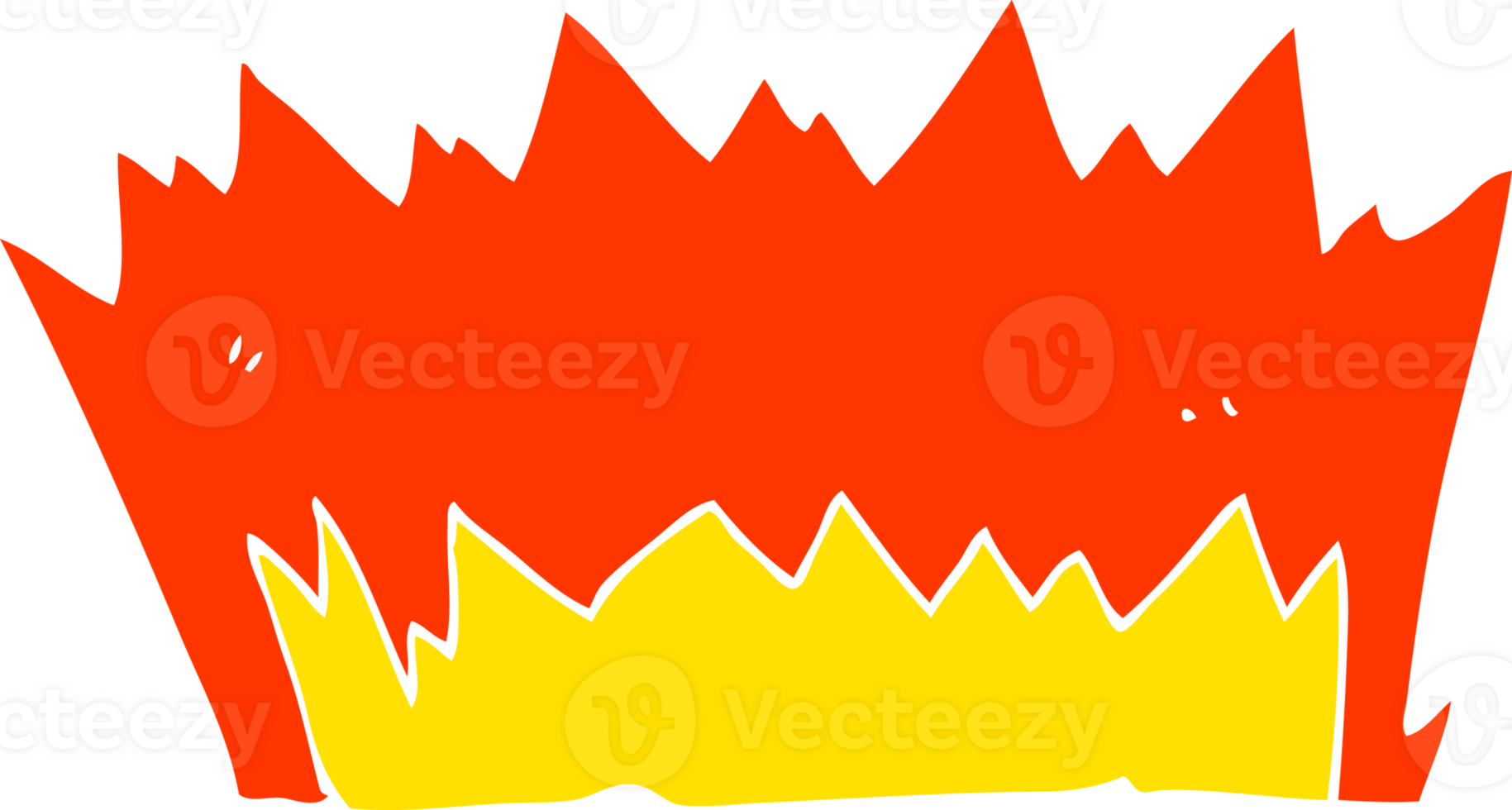 flat color illustration of explosion png