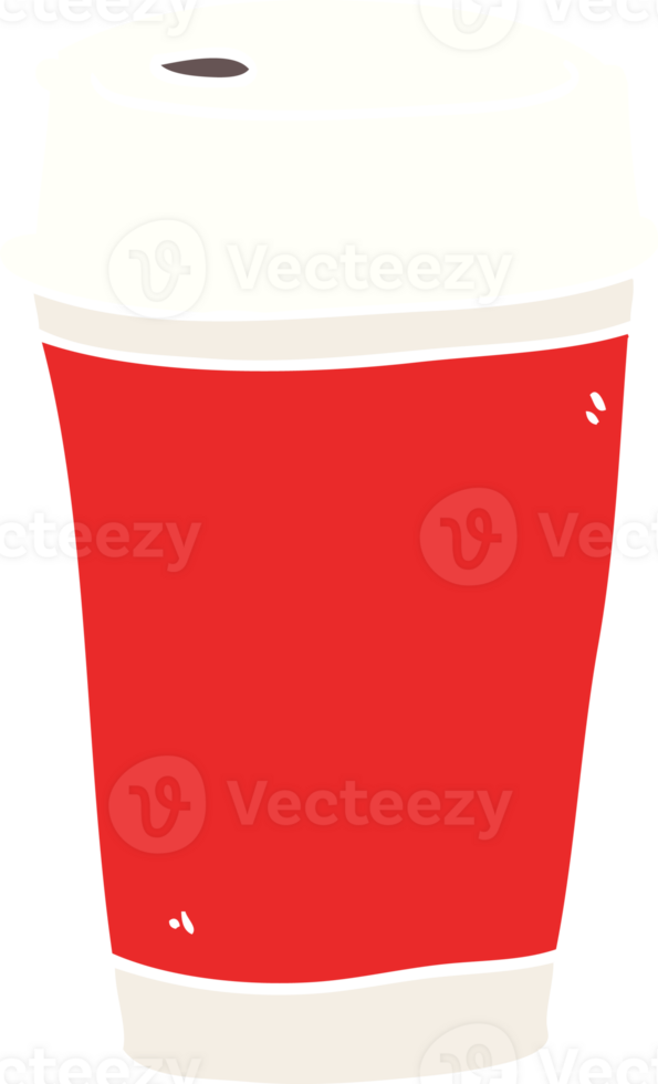 cartoon doodle take out coffee png