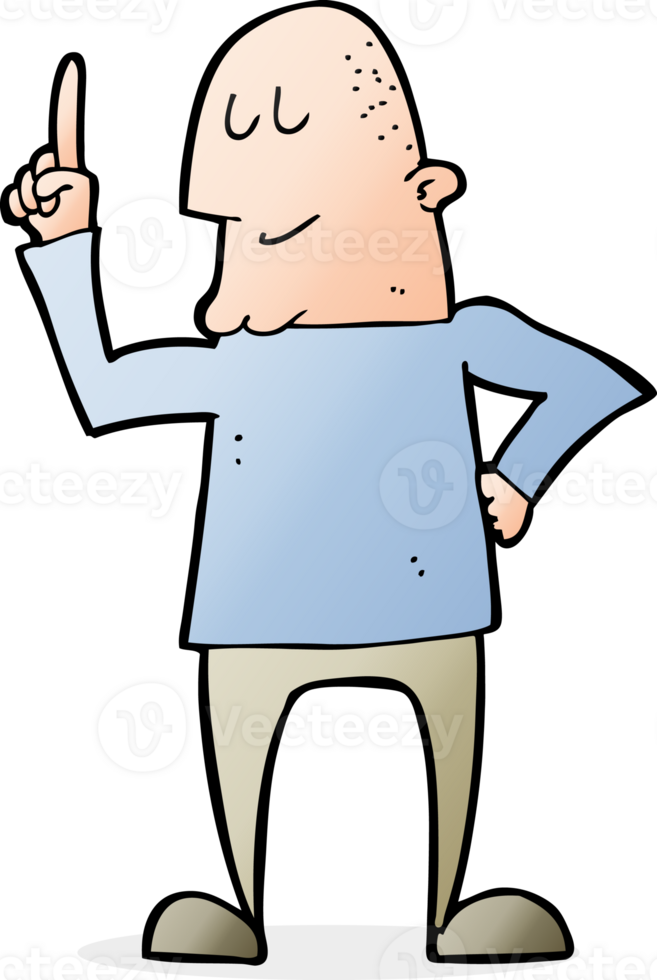 cartoon man pointing finger png