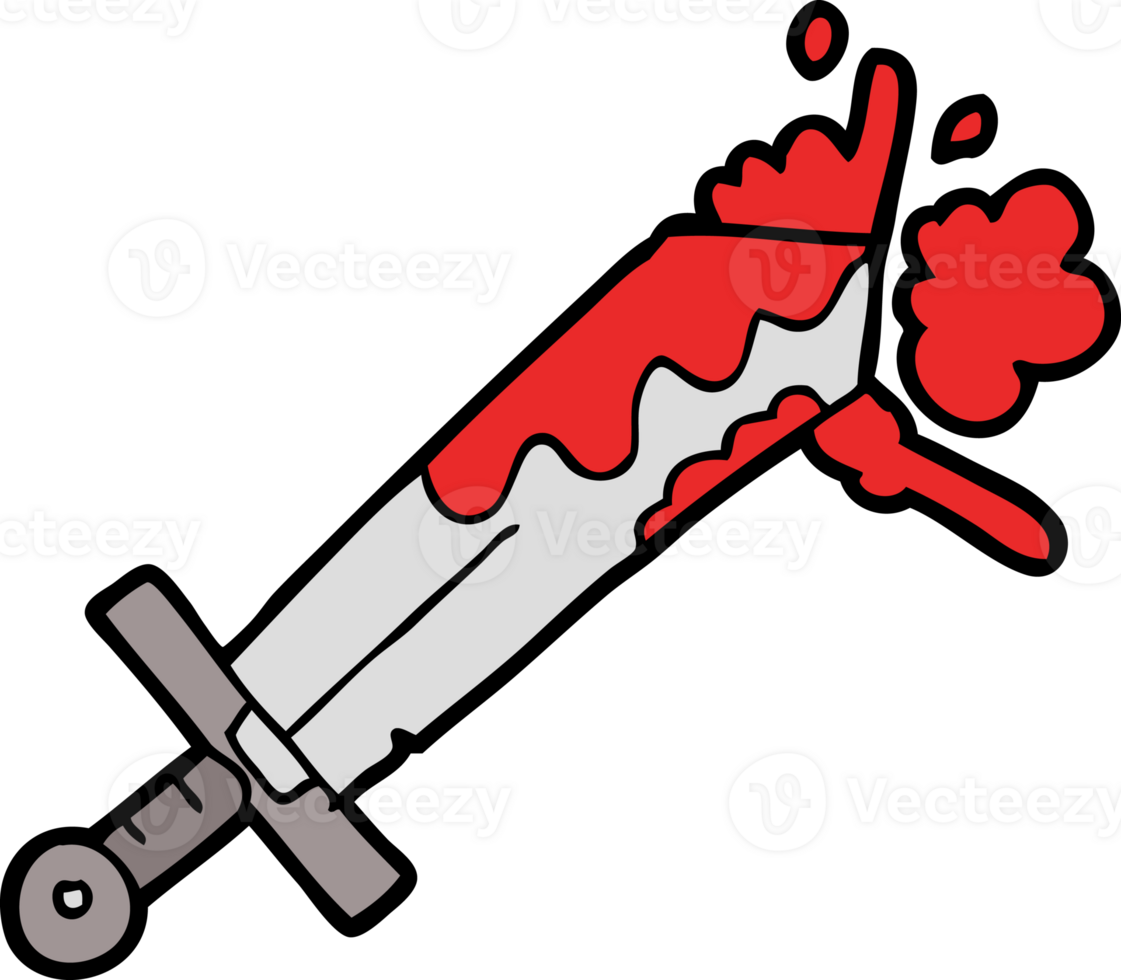 bloody cartoon sword png