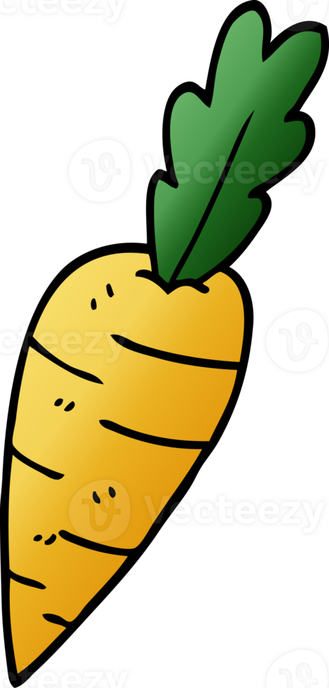 cartoon doodle organic carrot png