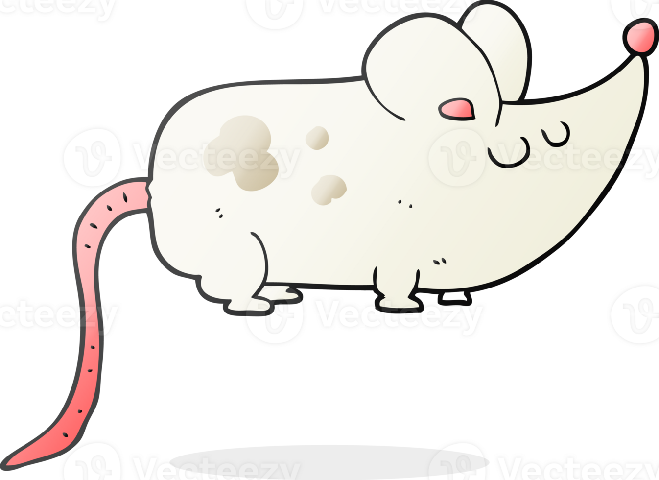 cute  hand drawn cartoon mouse png